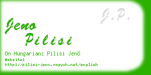 jeno pilisi business card