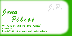 jeno pilisi business card